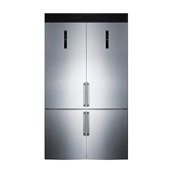 Summit48"FrenchDoorRefrigerator,StainlessSteel-FFBF181ES2KIT48|BottomRefrigerator,CounterDepthRefrigerator-Freezer,ENERGYSTARCertified
