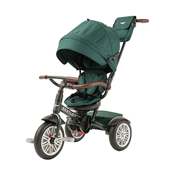 Bentley6-in-1BabyStroller&ToddlerTricycle–OfficiallyLicensedLuxuryKidsBike,ConvertibleTravelStrollers&KidTrikewithAirWheels,Canopy&SafetyFeatures(6m-5y+|SpruceGreen)|Convertiblebabystrollerwithcanopyandairwheels,designedasatravelstrollerandbabytricycle.