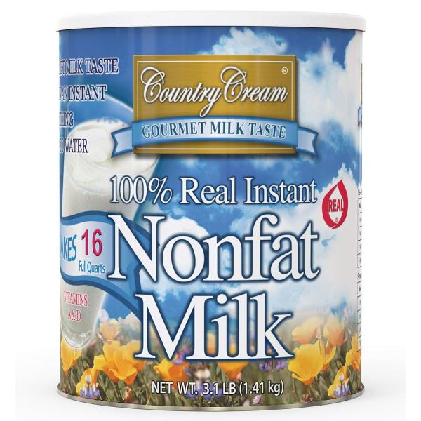 Country Cream 100% Real Instant Nonfat Powdered Milk 49.6 OZ