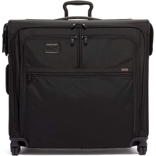 TUMI Alpha 3 Extended Trip 4-Wheeled Garment Bag with TSA Lock - Stores Suits, Coats, Dresses, and Shoes - Black