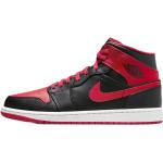 Nike Air Jordan 1 Mid Men's Shoes Black/Fire Red-White DQ8426-060