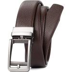WOLFANT Ratchet Belt for Men,1 3/8" Genuine Leather Dress Belt with Sliding Buckle