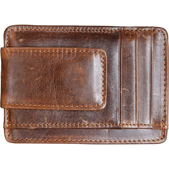 HOPSOOKEN Money Clip RFID Front Pocket Wallet Men Leather Slim Minimalist Wallet