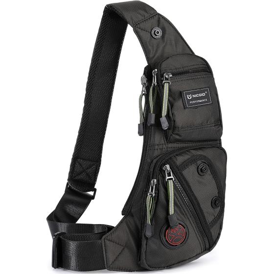 Nicgid Sling Bag Chest Shoulder Backpack Fanny Pack Crossbody Bags for Men