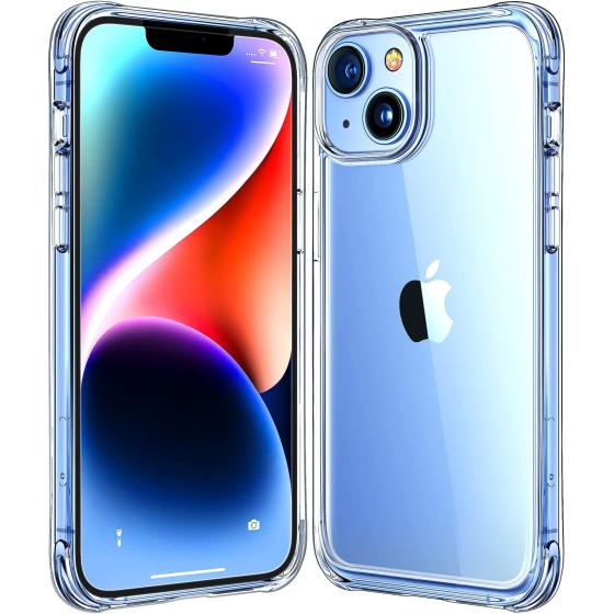 Mkeke Designed for iPhone 14 Plus Case Clear, [Non Yellowing] [Military Grade Protection] Shockproof Slim Case for iPhone 14 Plus 6.7 inch 2022