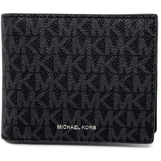Michael Kors Men's Cooper Billfold with Passcase Wallet (Black)