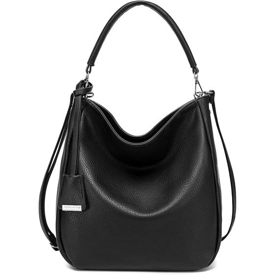 DAVIDJONES Women's Soft Faux Leather Hobo Bags Tote Handbags Medium Crossbody Purses Shoulder Bag Top-Handle Satchel