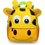 Hipiwe Little Kid Toddler Backpack Baby Boys Girls Kindergarten Pre School Bags Cute Neoprene Cartoon Backpacks for Children 1-3 Years Old,Size 9.45"x3.54"x9.84"(Giraffe)