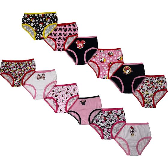 Disney Girls' Toddler Minnie Mouse 12-Days of Surprise Underwear
