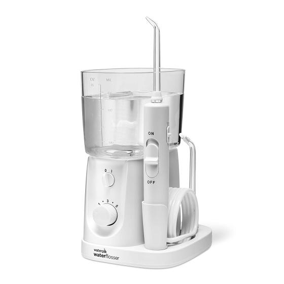 Waterpik Water Flosser For Teeth, Portable Electric Compact For Travel and Home - Nano Plus, WP-320, White