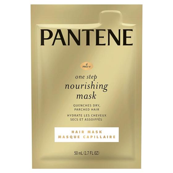 Pantene, Pro-V One Step Nourishing Hair Mask, Moisturize and Restore, 1.7 fl oz, 10 Count