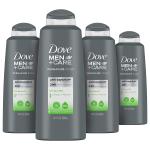 Dove Men+Care 2-in-1 Shampoo and Conditioner For Oily Hair Oil Balance Hair Care With Hydrolock Complex 20.4 oz 4 Count