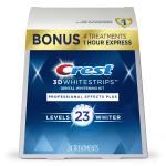 Crest 3D Whitestrips, Professional Effects Plus, Teeth Whitening Strip Kit, 48 Strips (24 Count Pack)