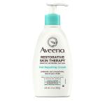 Aveeno Restorative Skin Therapy Moisturizing Oat Repairing Cream for Sensitive, Distressed, Dry Skin, with Prebiotic Oat, Aloe & Pro-Vitamin B5, Non-Greasy & Fragrance-Free, 12 oz