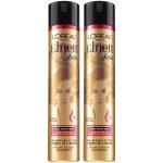 L'Oreal Paris Hair Care Elnett Satin Extra Strong Hold Hairspray For Color Treated Hair, Long Lasting Plus Humidity Resistant Hair Spray, 11 Ounce (2 Count)