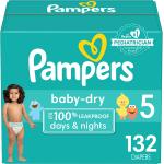 Pampers Baby Dry Diapers Size 5 132 Count