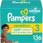 Pampers Swaddlers Active Baby Diaper Size 3 136 Count