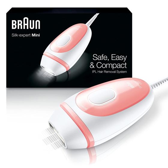 Braun IPL Hair Removal for Women and Men, Silk Expert Mini PL1014 with Venus Razor, Long-Lasting Hair Reducation in Hair Regrowth for Body & Face, Corded (Packaging May Vary)
