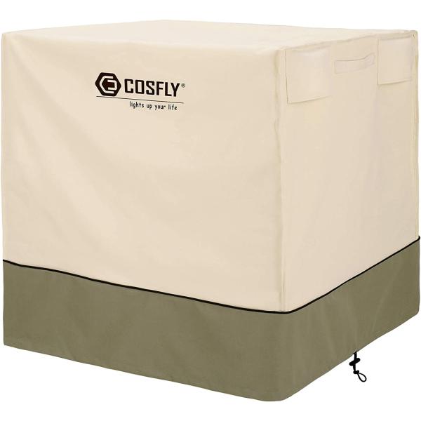 COSFLY Air Conditioner Cover for Outside Units-Durable AC Cover Water Resistant Fabric Windproof Design -Square Fits up to 36 x 36 x 39 inches