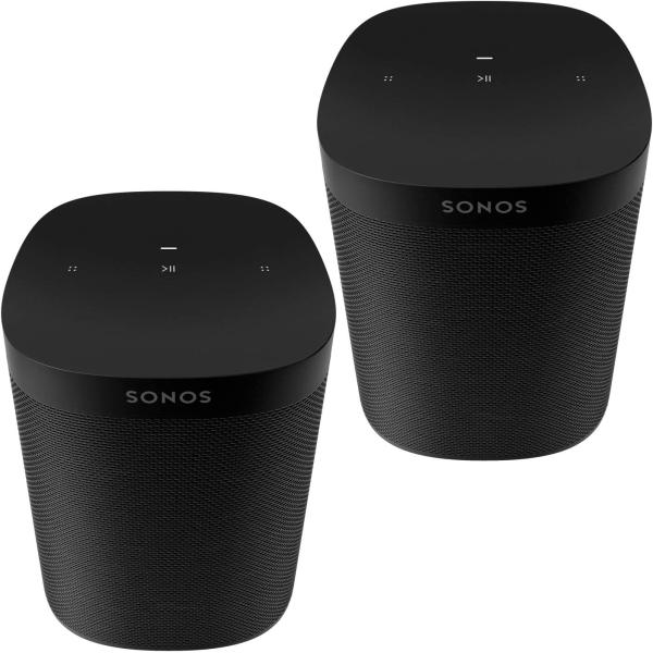 Sonos Two Room Set One SL - The Powerful Microphone-Free Speaker for Music and More - Black