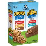 Quaker Chewy Granola Bars， Chewy &amp; Dipps Variety Pack， (58 Bars)