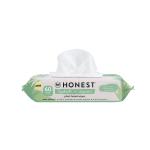 The Honest Company Hydrate + Cleanse Benefit Wipes | Cleansing Multi-Tasking Wipes | 100% Plant-Based， Hypoallergenic | Aloe + Cucumber， 60 Count