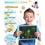 FLUESTON LCD Writing Tablet Doodle Board, Toys for 3 4 5 6 7 8 Year Old Girls Boys, Drawing Pad for Kids, 10 Inch Colorful Electronic Board Drawing Tablet Gifts for Toddler Educational Learning Travel