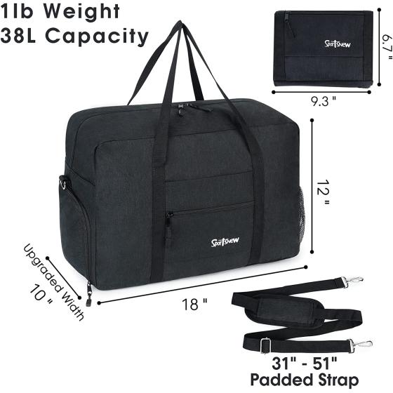 Sports Gym Bag with Wet Pocket &amp; Shoes Compartment， Travel Duffel Bag for Men and Women Lightweight