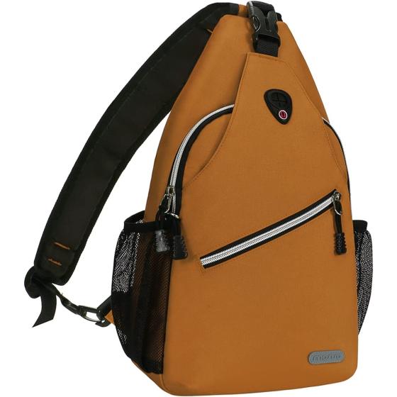 MOSISO Sling Backpack， Multipurpose Crossbody Shoulder Bag Travel Hiking Daypack