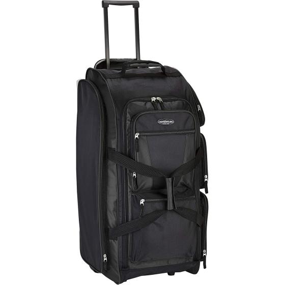Travelers Club Xpedition 30 Inch Multi-Pocket Upright Rolling Duffel Bag