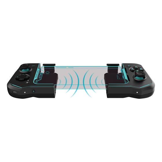 Turtle Beach Atom Mobile Game Controller with Bluetooth for Cloud Gaming on Android Mobile Devices with Compact Shape， Console Style Controls， Low Latency Bluetooth - Black/Teal