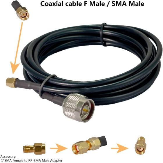 5G 4G LTE High gain Log Periodic External All-in-one Antenna; Verizon T-Mobile AT&T All Bands; Suport WiFi IoT RFID