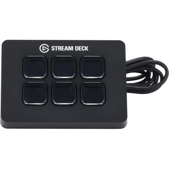 Elgato Stream Deck Mini – Compact Studio Controller， 6 macro keys， trigger actions in apps and software like OBS， Twitch， ​YouTube and more， works with Mac and PC
