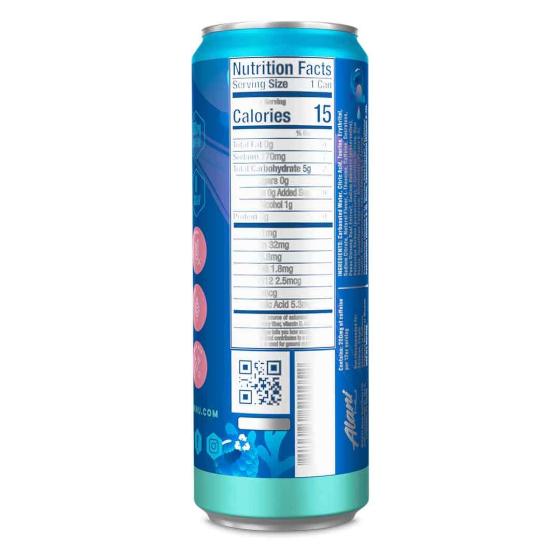Alani Nu Sugar-Free Energy Drink， Pre-Workout Performance， Fruit Blast Variety Pack， 12 oz Cans (Pack of 12)
