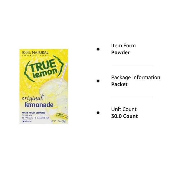 TRUE LIME Black Cherry Limeade Drink Mix (10 Count - 1 pack) | Made from Real Limes | No Preservatives, No Artificial Sweeteners, Gluten Free | Water Flavor Packets & Water Enhancer with Stevia