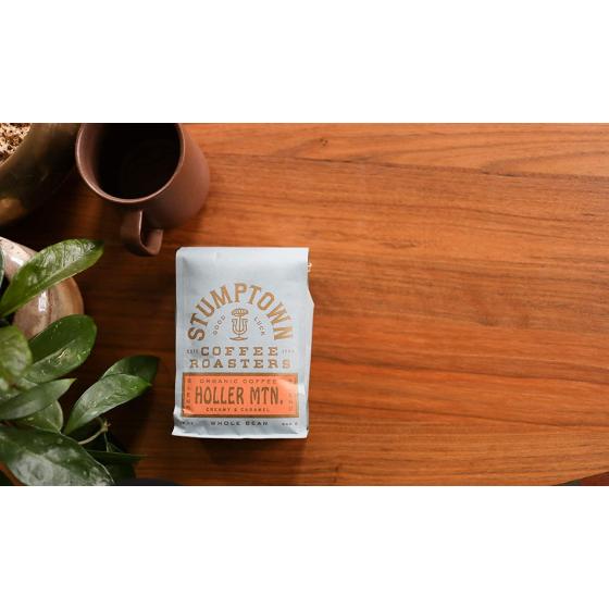 Stumptown Coffee Roasters, Medium Roast Organic Whole Bean Coffee - Holler Mountain 12 Ounce Bag with Flavor Notes of Citrus Zest, Caramel and Hazelnut