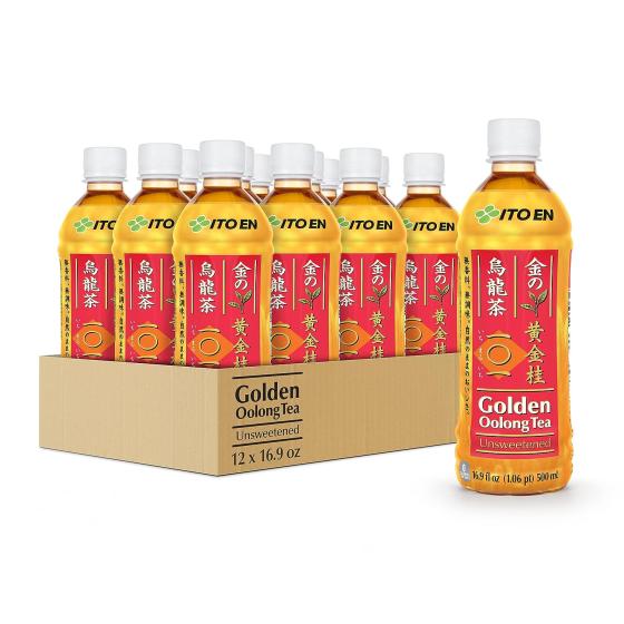 Ito En Tea Golden Oolong Tea, Unsweetened, 16.9 Ounce (Pack of 12)