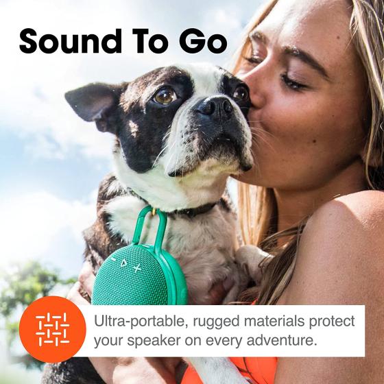 JBL Clip 3， River Teal - Waterproof， Durable &amp; Portable Bluetooth Speaker - Up to 10 Hours of Play - Includes Noise-Cancelling Speakerphone &amp; Wireless Streaming