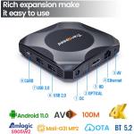 Android TV Box 11.0 4GB 32GB with S905W2 Support 3D Ultra HD 4K HDR 2.4G/5G Dual WiFi LAN 100M AV1 Android Box USB 2.0 BT5.2 HD2.1