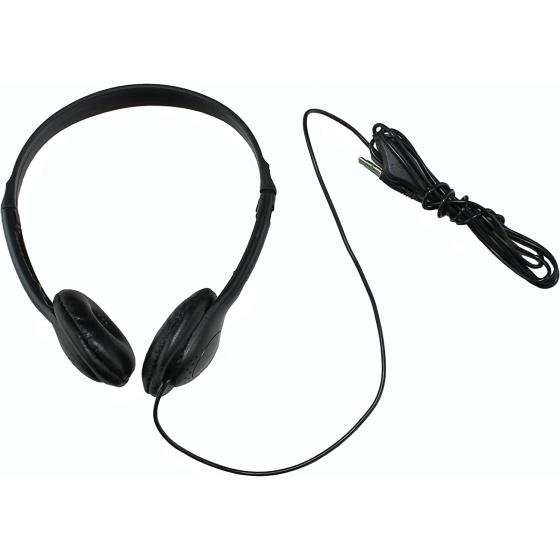 Soundnetic SN-CCV 10 Pack Budget Classroom Headphones， Stereo， with Leatherette Earpads &amp; Volume Control