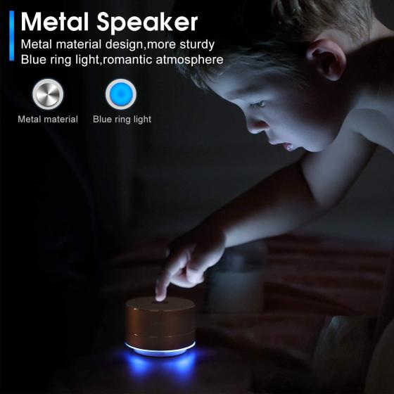 LENRUE A2 Portable Wireless Bluetooth Speaker with Built-in-Mic，Handsfree Call，AUX Line，TF Card，HD Sound and Bass for iPhone Ipad Android Smartphone and More(Rose Gold)