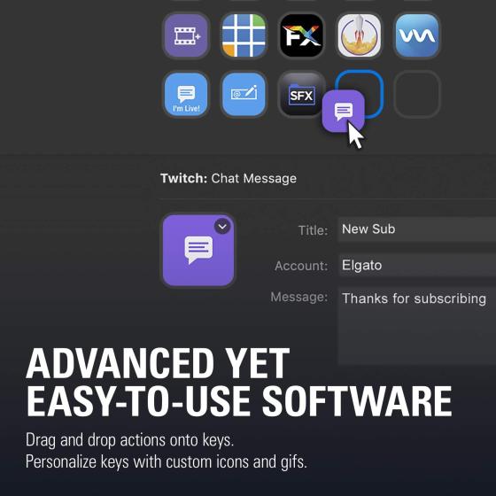 Elgato Stream Deck Classic - Live production controller with 15 customizable LCD keys and adjustable stand， trigger actions in OBS Studio， Streamlabs， Twitch， YouTube and more， works with PC/Mac
