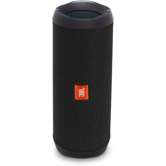 JBL Flip 4， Black - Waterproof， Portable &amp; Durable Bluetooth Speaker - Up to 12 Hours of Wireless Streaming - Includes Noise-Cancelling Speakerphone， Voice Assistant &amp; JBL Connect+