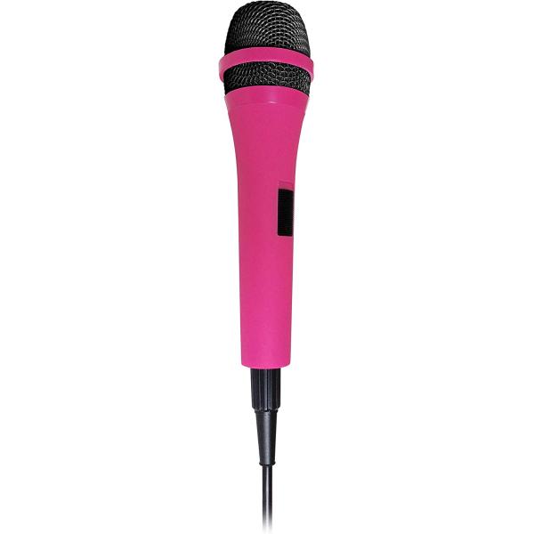 Singing Machine SMM-205P Unidirectional Dynamic Karaoke Microphone with 10 Ft. Cord， Pink， One Size