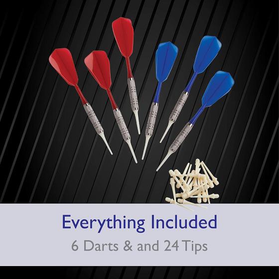Fat Cat by GLD Products 727 Electronic Dartboard Value Size Over 15 Games and 132 Options Auto-Scoring Compact Display with Missed-Dart Throw Catch Ring Soft Tip Darts and Extra Points Battery Operated， multicolored， one size