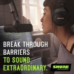 Shure SM7B Vocal Dynamic Microphone for Broadcast， Podcast &amp; Recording， XLR Studio Mic for Music &amp; Speech， Wide-Range Frequency， Warm &amp; Smooth Sound， Rugged Construction， Detachable Windscreen - Black