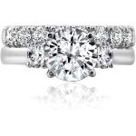 Argos Collection Sterling Silver Platinum Plated Infinite Elements Cubic Zirconia Three Stone Ring