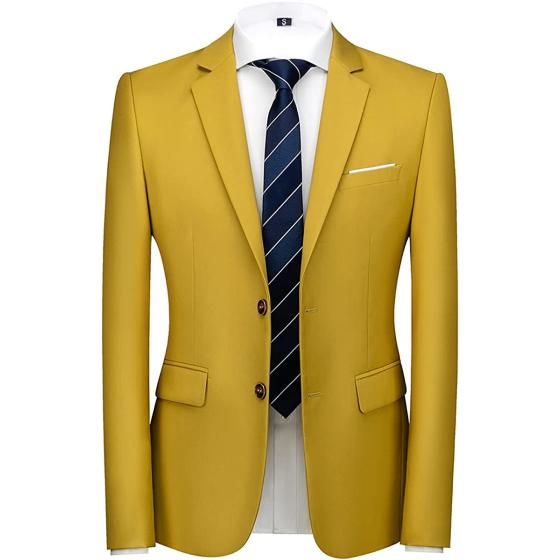 Mens 3 Piece Tuxedo Suits Slim Fit Casual Suit Blazer Two Button Wedding Prom Jackets Vest&Trousers