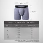 BAMBOO COOL Men’s Underwear boxer briefs Soft Comfortable Bamboo Viscose Underwear Trunks (4 Pack)