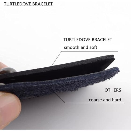 TURTLEDOVE Punk Leather Cuff Bracelet - Goth Leather Wristband with Metal Studded - 80s Punk Rock Accessories for Men Women